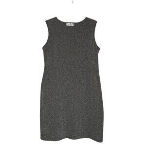 Vintage Laura Leigh Ltd Tweed Knit Sheath Dress 90s Minimalist XL